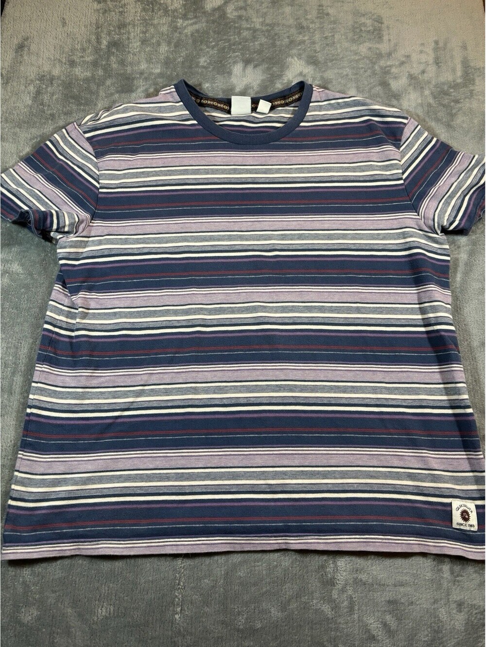 Quicksilver Men’s Striped Shirt Vintage Y2K Size XXL Cotton Surf Beach 1990s